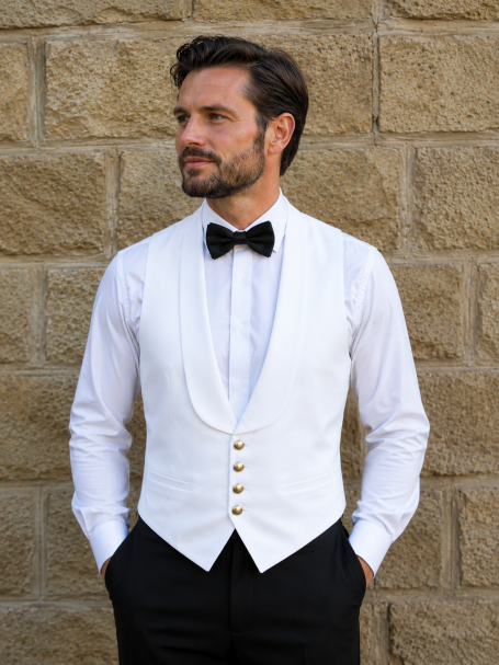 White royal navy mess dress waistcoat